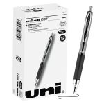 Uni-ball Signo 207 Gel Pen 12 Pack, 0.7mm Medium Black Pens
